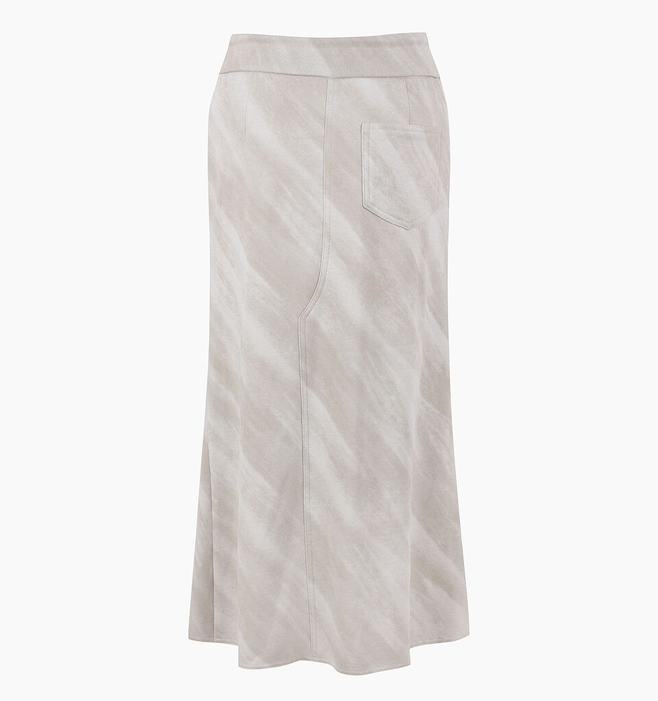 Beige sporty chic skirt - sisley k longuette skirts - Beige | Sisley K image number 2